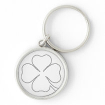 CLOVER OUTLINE KEYCHAIN