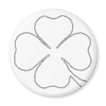 CLOVER OUTLINE MAGNET by HarvardYard CLOVER OUTLINE MAGNET