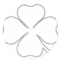 CLOVER OUTLINE STICKER by HarvardYard CLOVER OUTLINE STICKER