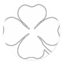 CLOVER OUTLINE STICKER by HarvardYard CLOVER OUTLINE STICKER