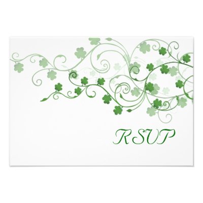 Clover RSVP Card Custom Invite