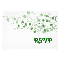 Clover RSVP Card Personalized Invitations