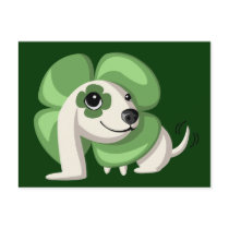 Clover the dog postcard