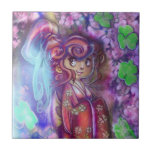 Clovers and Cherry Blossoms Tile