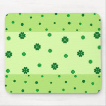 Clovers and polka dots mousepads