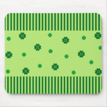 Clovers and Stripes mousepads