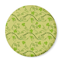 Clovers and Swirls Pattern You add your text magnets by samack Clovers and Swirls Pattern You add your text magnets