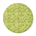Clovers and Swirls Pattern You add your text magnets