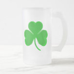 Clovers Frosted Beer Mug