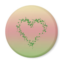 Clovers - Heart magnets by wierka Clovers - Heart magnets