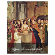Clovis' Baptism By Meister Des Heiligen Ägidius (B Custom Flyer