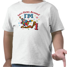 Clown Around 1st Birthday Tee Shirts