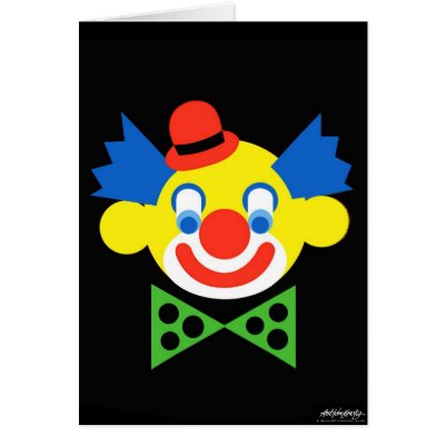 Clown - Art Gallery Selection Greeting Card by lonvig