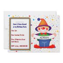 Clown Birthday Invitation