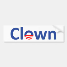 clown bumper sticker