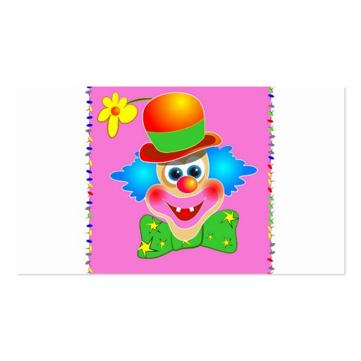 Clown Business Card Templates (back side)