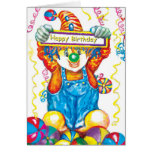 *Clown* Greeting Card