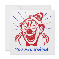 Clown Card invitations by magarmor Clown Card invitations