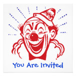 Clown Card Personalized Announcements