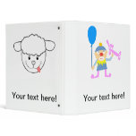 Clown cartoon vinyl binders