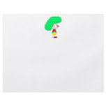 Clown Cartoon. Yellow, red and green. Custom Flyer