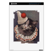 Clown Cat Skins For iPad 3