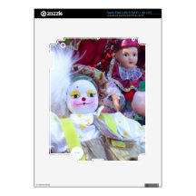 Clown dolls decals for iPad 3