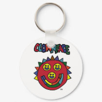 Clown Face Keychain by clownfacearts Clown Face Keychain