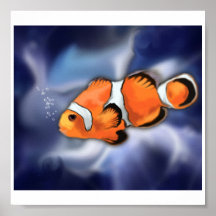 clown fish poster