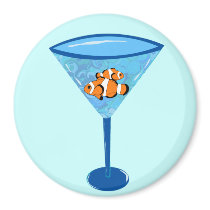Clown Fishtini magnets by totallypainted Clown Fishtini magnets