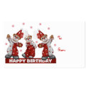 Clown Gift Tag Happy Birthday business cards