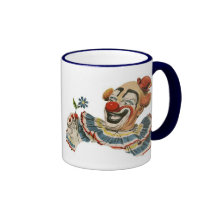 Clown Grins at Flower - Mug