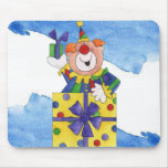 Clown in a Present mousepads
