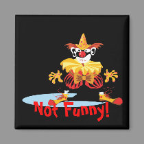 clown in bad mood magnets