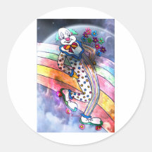 CLOWN IN LOVE.jpg Stickers