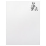 Clown in love with monkey in dress letterhead