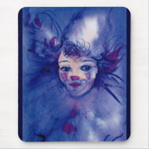 CLOWN IN PURPLE MOUSEPADS