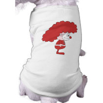 Clown in Red and White. Cartoon. Pet Tee