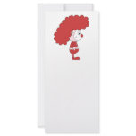 Clown in Red and White. Cartoon. rack cards