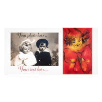 CLOWN IN RED PICTURE CARD
