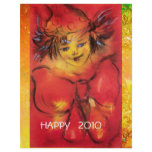 CLOWN IN RED WITH GOLD SPARKLES CUSTOM FLYER