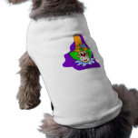 Clown in top hat pet clothes