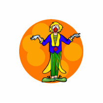 Clown in tux tails acrylic cut out