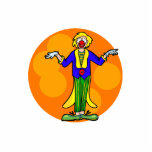 Clown in tux tails acrylic cut out