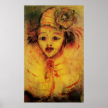 CLOWN IN YELLOW POSTER