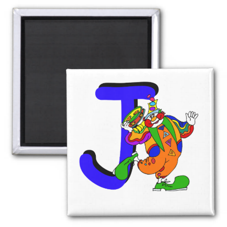 Clown J.png Fridge Magnet