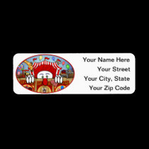 Clown Kilroy Address Label