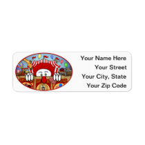 Clown Kilroy Address Label