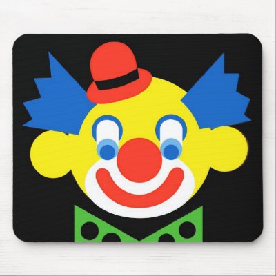 Clown Mouse Mats by lonvig