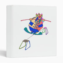 Clown on highwire binder